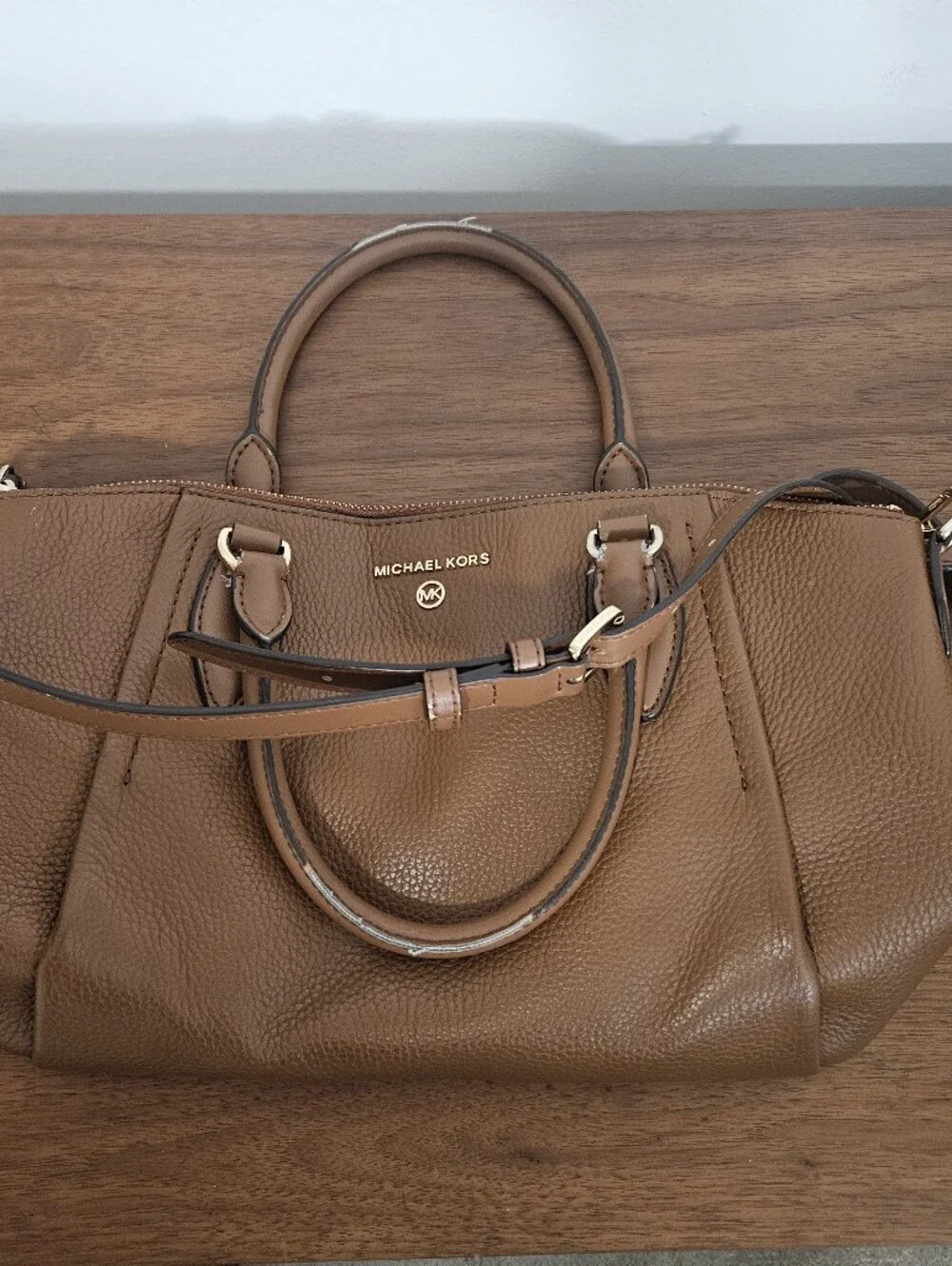 Michael Kors Sienna Leather Brown Bag